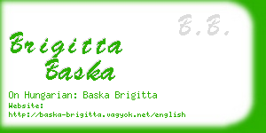 brigitta baska business card